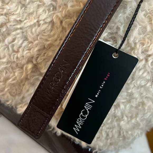 Marc Cain Large Sherpa Duffle Tote Bag - New - Picture 2 of 10